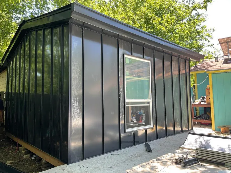 Black standing seam metal wall panels for Metal Roof Installation in Jefferson Hills